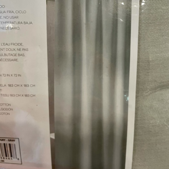 🆕Halston Ombré Grey Shower Curtain-NWT - Picture 6 of 11